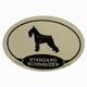 Euro Style Oval Dog Decal Standard Schnauzer
