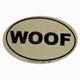 Euro Style Oval Dog Decal WOOF