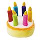 Plush Singing Birthday Cake Dog Toy