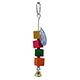 Bird Brainers Parrot Toy Wood Blocks with Bell Bird Toy