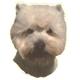 Double Sided Dog Decal West Highland White Terrier