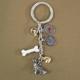 Key Chain Jack Russel Terrier with 5 Charms