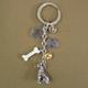 Key Chain Minature Pinscher with 5 Charms