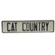 Sign Cat Country 12 X 3 inch Aluminum