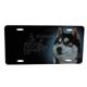 Aluminum Dog Breed License Plate with Siberian Husky