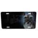 Aluminum Dog Breed License Plate with Schnauzer