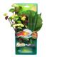 Mixed 3-Pack of Silk Aquarium Plants Medium Large