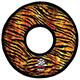 MEGA Tuffy's  Rumble Ring - Tiger Print Dog Toy