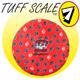 Tuffy's Sport Flyer Red Paw Design Dog Toy