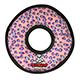 Tuffy's Ultimate Rumble Ring Pink Leopard Dog Toy