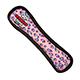 Tuffy's Ultimate Stone Bone Pink Leopard Dog Toy