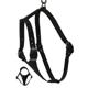 Black Tracking Leather Dog Harness 1 x 34 inches