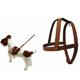Tan Leather Dog Harness 3/8 x 12 inch
