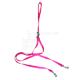 Pet Walker-Plus Nylon Leash 2-Dog Hot Pink Medium