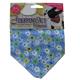 Dog Bandana Blue Flower Small