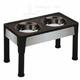 Signature Series Designer Elevated Dog Diner 14in Black/SS