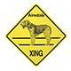 Xing Sign Airedale Plastic 10.5 x 10.5 inches