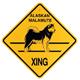 Xing Sign Alaskan Malamute Plastic 10.5 x 10.5 inches