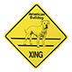 Xing Sign American Bulldog Plastic 10.5 x 10.5 inches