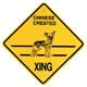 Xing Sign Chinese Crested Plastic 10.5 x 10.5 inches