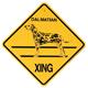 Xing Sign Dalmatian Plastic 10.5 x 10.5 inches
