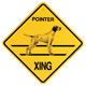 Xing Sign Pointer Plastic 10.5 x 10.5 inches