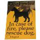 DogFinder In Case of Fire Please Rescue Dog Decal