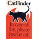 CatFinder In Case of Fire Please Rescue Cat Decal