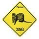 Crossing Sign Ferret Xing