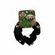 Green Velvet Holiday Bell Collar Small