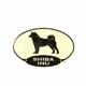 Euro Style Oval Dog Decal Shiba Inu