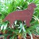 Haute Steel Garden Stake Golden Retriever