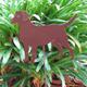 Haute Steel Garden Stake Labrador Retriever