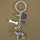 Key Chain St. Bernard with 5 Charms