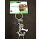 Key Chain Bull Mastiff with 5 Charms
