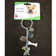 Key Chain Chinese Sharpei with 5 Charms