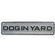 Sign Dog in Yard 12 x 3 inch Plastic