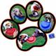 Chewber TUG 'n TOSS Flying Disc Red for Dogs