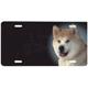 Aluminum Dog Breed License Plate with Akita