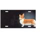 Aluminum Dog Breed License Plate with Welsh Corgi