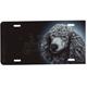 Aluminum Dog Breed License Plate with Silver Poodle
