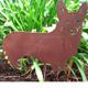 Haute Steel Garden Stake Welsh Corgi
