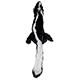 Skinneeez Skunk Plush Dog Toy