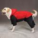 Cozy Casual Canine Snowsuit Red Large