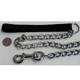 Chain Lead 6 foot Black XHeavy 4.0 mm Dog Leash