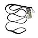 Nylon Double Handle Leash 1-inch x 6-foot Black