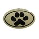 Euro Style Oval Dog Decal Paw Print 
