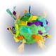 Paper Mache Party Ball 2 Inch Bird Toy