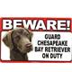 Sign Guard Chesapeake On Duty 8 x 4.75 inch Laminated