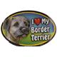 Dog Breed Image Magnet Oval Border Terrier